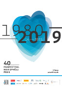Festivalplakat Max Ophls Preis 2019; Quelle des Fotos: max-ophuels-preis.de; Entwurf: Leis & Kuckert Grafikdesign