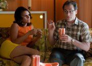 A Serious Man: Mrs. Samsky (Amy Landecker), Larry Gopnik (Michael Stuhlbarg)